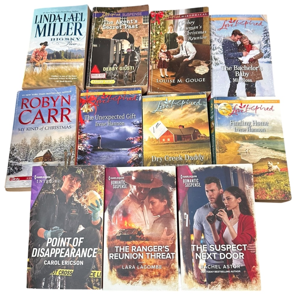 Lot of 11 Romance Book Harlequin Love Inspired Suspense Historical Inspirational - Picture 2 of 2